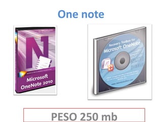One note
PESO 250 mb
 
