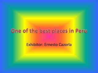 Exhibitor: Ernesto Cazorla
 