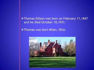 Thomas Edison | PPTX