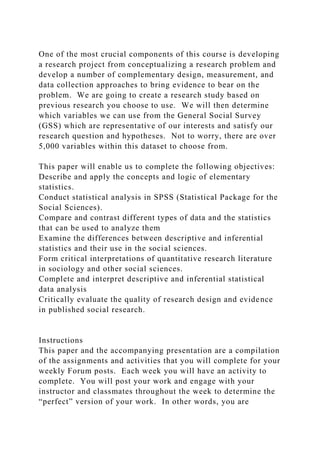 One of the most crucial components of this course is developing a re.docx