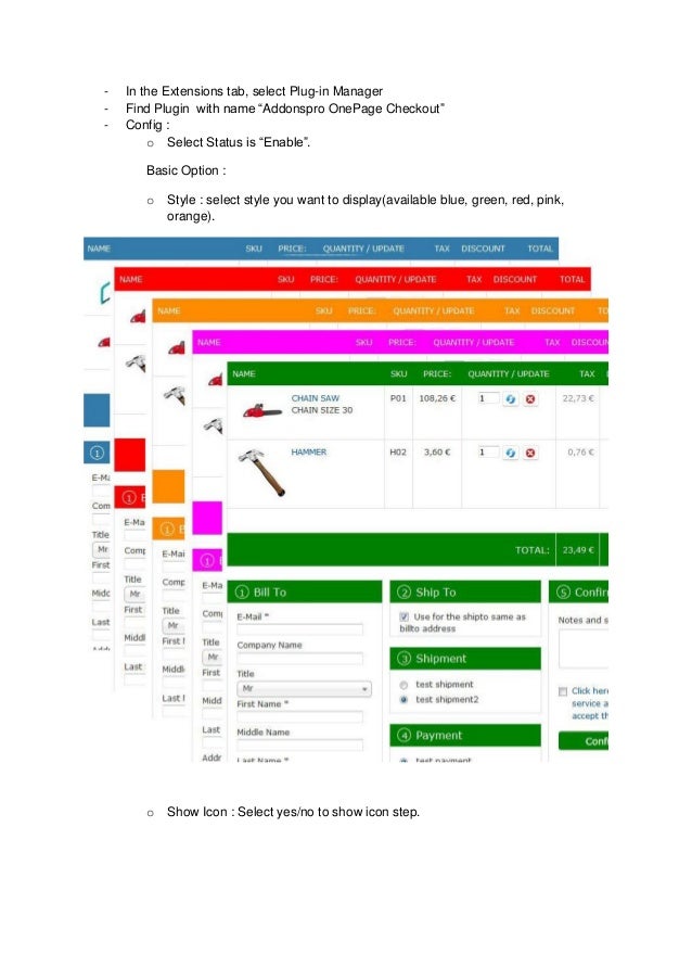 one page checkout virtuemart