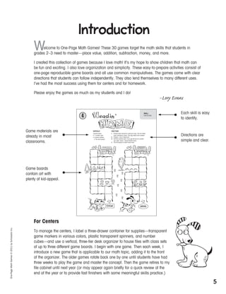 One Pager Math Drawings Examples One page math_games | PDF