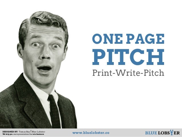 4 template page plan business Page Pitch One 4 template page plan business Page Pitch One