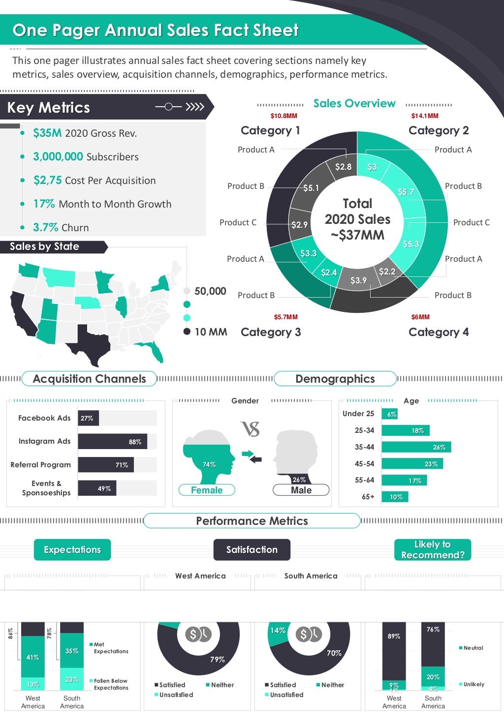 one-pager-annual-sales-fact-sheet-presentation-report-infographic-ppt