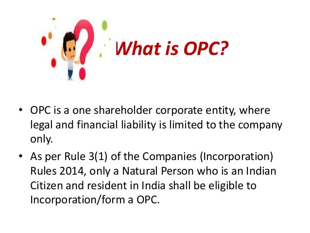 One person company