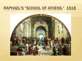 RAPHAEL'S "SCHOOL OF ATHENS.“ 1518
 