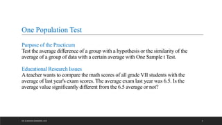 One population test | PDF