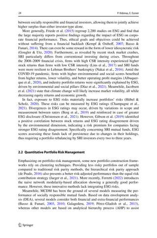 On ESG Portfolio Construction construction, A Multi-Objective | PDF