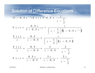 One sided z transform | PDF