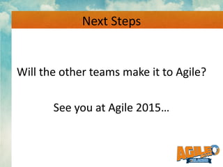 Agile - One Size Does Not Fit All