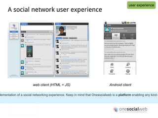 [email_address] wonderland.lit realworld.com Result is sent back to the requesting client Architecture: federated client-server e.g. Alice looks up Bob's profile protocol 