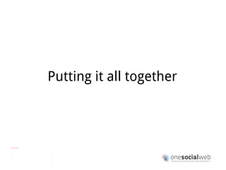 The need for machine readable data 2005 – Atom addresses some of the shortcomings <?xml version="1.0" encoding="utf-8"?> <feed xmlns="http://www.w3.org/2005/Atom"> <entry> <title>When Will Location-Based Coupons Take Off?</title> <link rel=”alternate”>http://bits.blogs.nytimes.com/2010/03/12/when-will- location-based-mobile-coupons-take-off/</link> <id>urn:uuid:60a76c80-d399-11d9-b91C-0003939e0af6</id> <updated>Fri, 12 Mar 2010 21:38:26 +0000</updated> <author> <name>By CLAIRE CAIN MILLER</name> </author> <summary> People want to receive location-based cellphone coupons, but most have not, according to a Web analytics firm. </summary> </entry> </feed> title   +   link   +   summary   + author  +  id  +  updated From: The Open and Social web,  Chris Messina , Google I/O 2010 