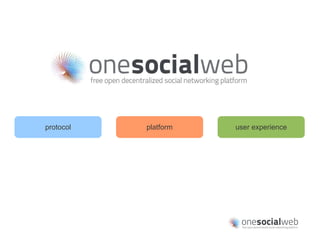 protocol   platform   user experience
 