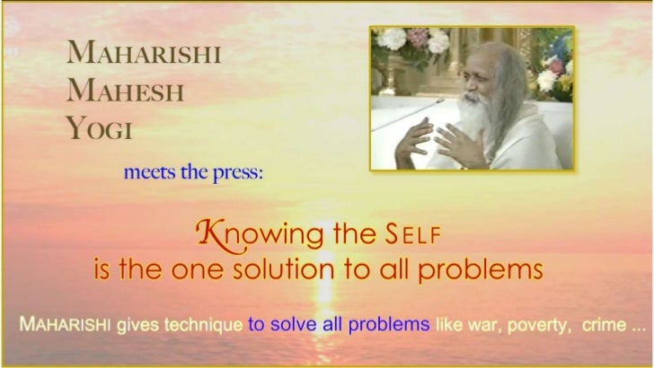 One Solution To All Problems One Solution To All Problems