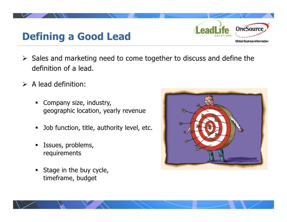 definition of job lead