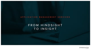 Application Management Services for Workday | PPT
