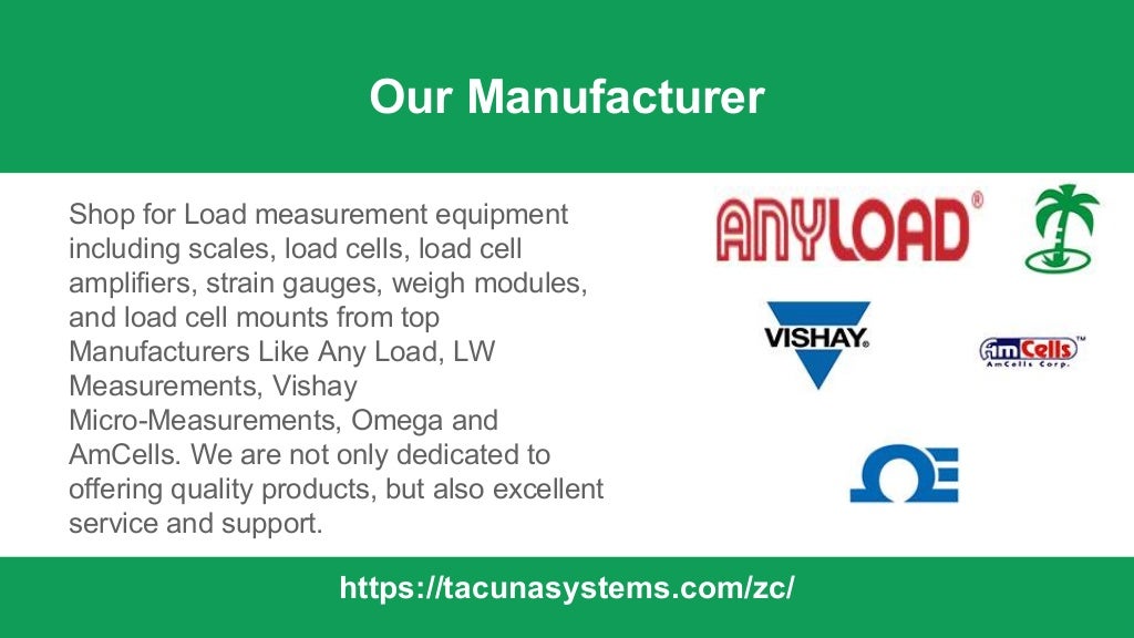 One stop for load cells, amplifiers, calibration, strain gauges