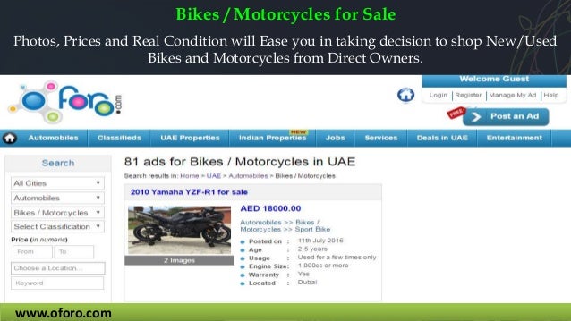 used bike direct from owner