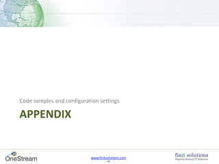 OneStream Functionality You Might Not be Using (But Should Be) | PDF