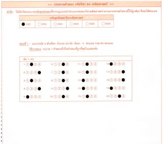 ข้อสอบโอเน็ตคณิตศาสตร์ ม.3 ปีการศึกษา 2561