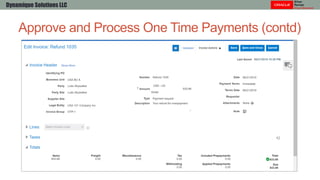 One time payment requests in Oracle ERP Cloud | PDF