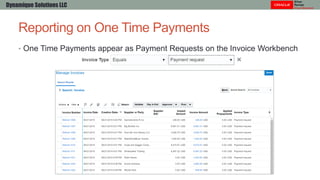 One time payment requests in Oracle ERP Cloud | PDF