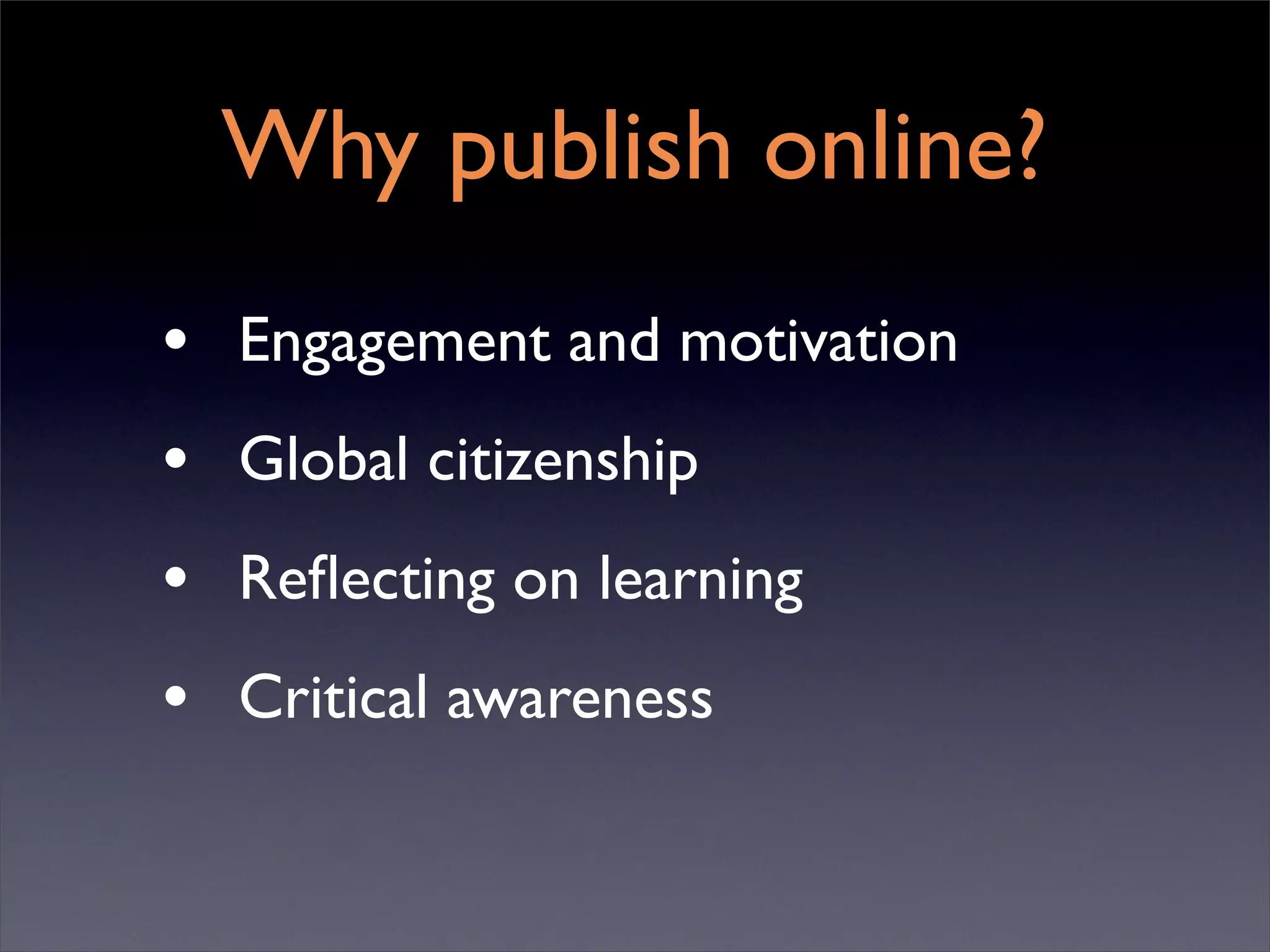 One to One Starts with One (ITSC '08)