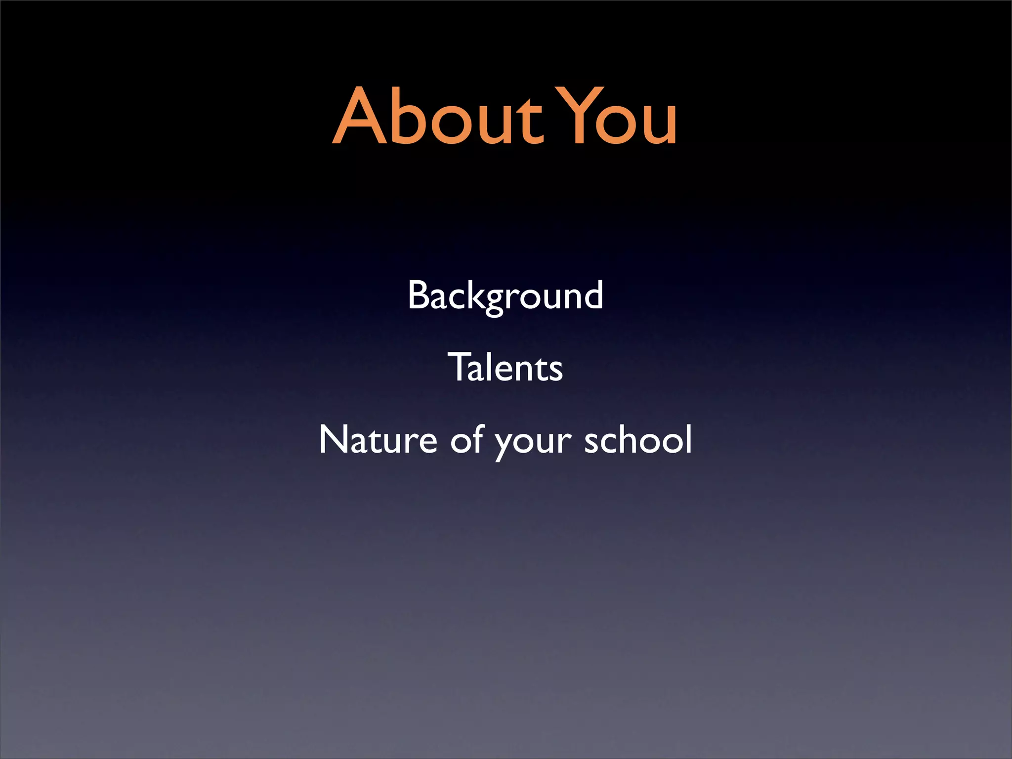 One to One Starts with One (ITSC '08)