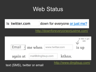 Shorten URLshttp://bit.ly/http://cli.gs/cligs/newhttp://www.tiny.cc/