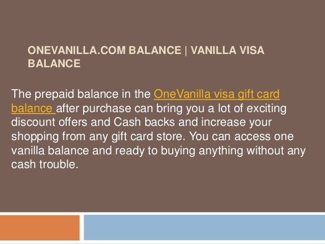 check one vanilla visa balance check one vanilla visa balance