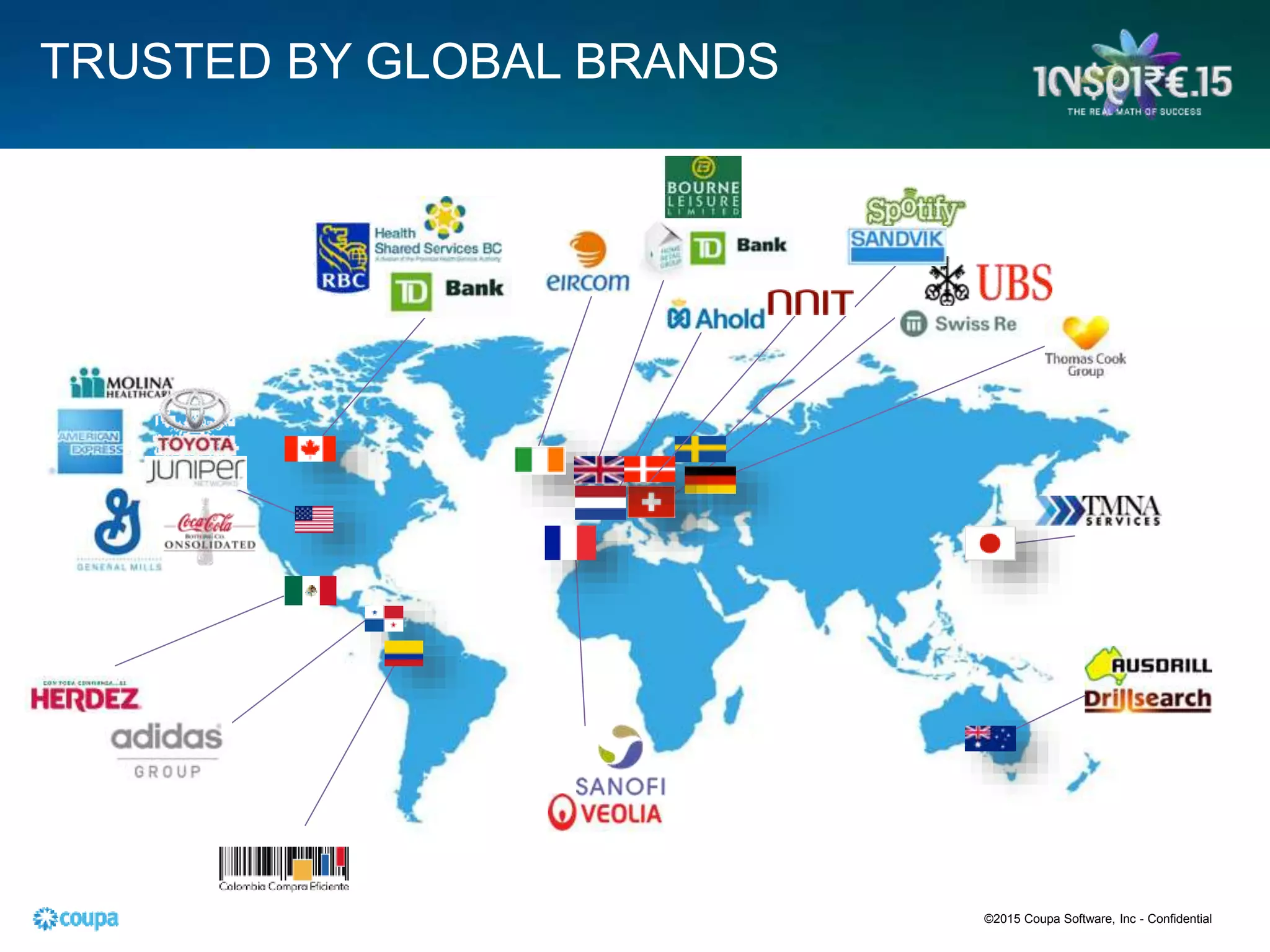 TRUSTED BY GLOBAL BRANDS
©2015 Coupa Software, Inc - Confidential
 