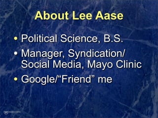 The Internet and Patient/Provider Partnerships