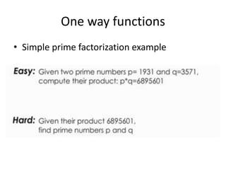 One way functions and trapdoor functions.pptx