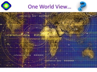 One World View…
 