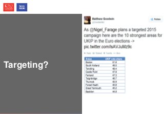 © Ipsos MORI / King’s College London
Targeting?
 