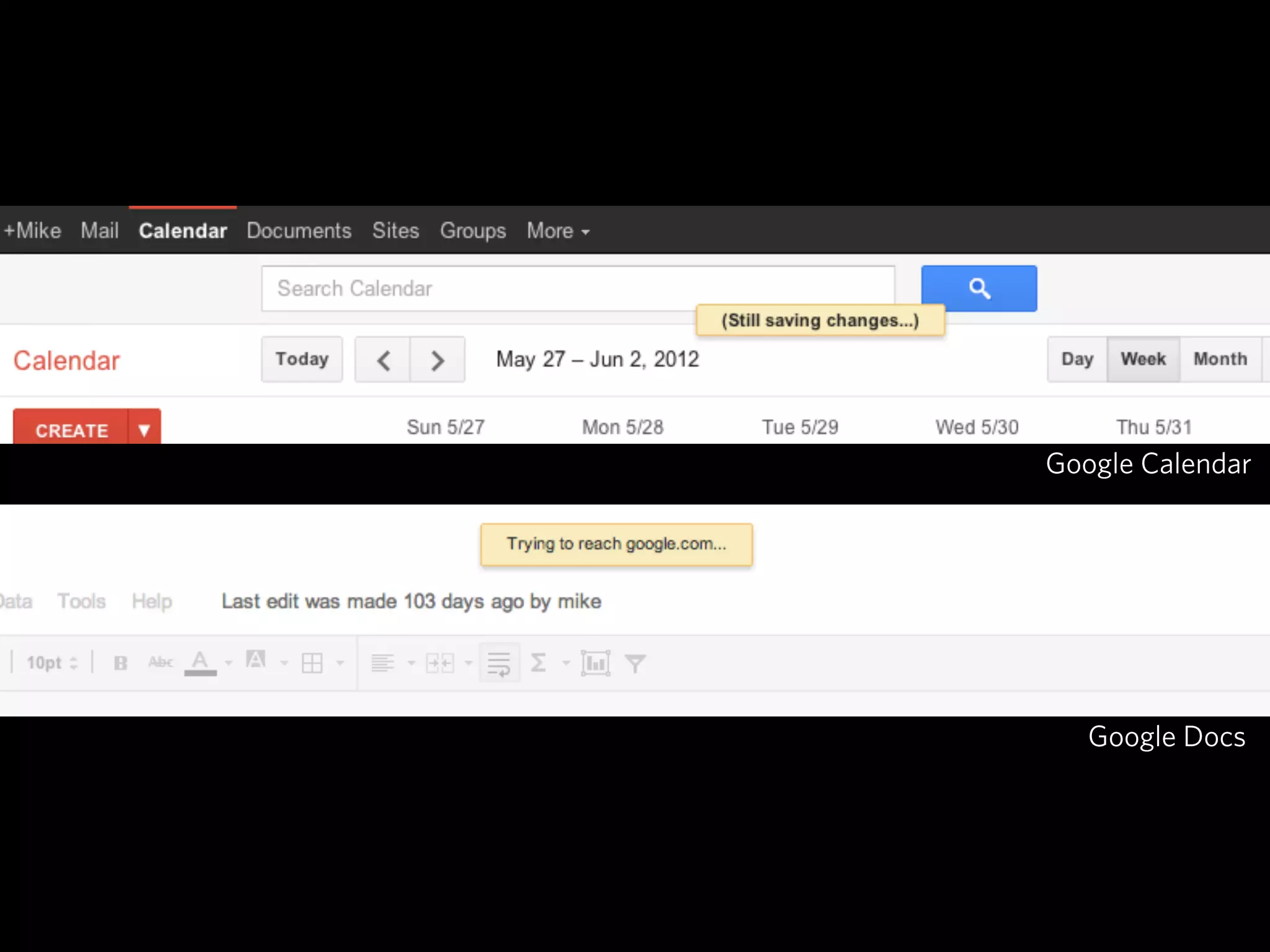 Google Calendar




   Google Docs
 