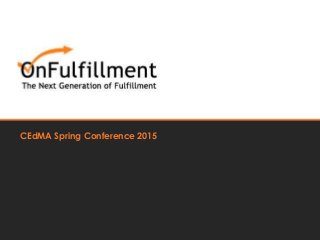 CEdMA Spring Conference 2015
 