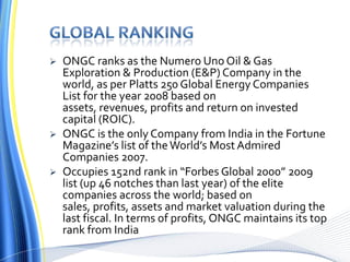Ongc Assets OngC2 TECHNICAL AND FUNDAMENTAL ANALYSIS | PPTX