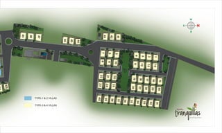 N
W
S
E
TYPE-1 & 2 VILLAS
TYPE-3 & 4 VILLAS
 
