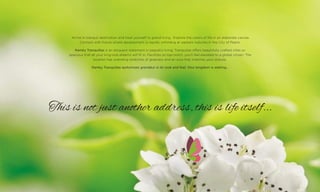 This is not just another address, this is life itself...
Arrive in tranquil destination and treat yourself to grand living. Explore the colors of life in an elaborate canvas.
Connect with future where development is rapidly unfolding at western suburbs in the City of Pearls.
Ramky Tranquillas is an eloquent statement in peaceful living. Tranquillas offers beautifully crafted villas so
spacious that all your king-size dreams will fit in. Facilities so top-notch, you'll feel elevated to a global citizen. The
location has unending stretches of greenery and an aura that matches your stature..
Ramky Tranquillas epitomizes grandeur in its look and feel. Your kingdom is waiting...
 