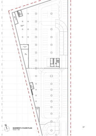 17
BASEMENT 2 FLOOR PLAN
SCALE 1:500
 