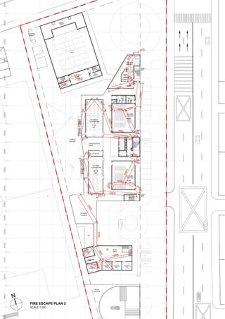 27
FIRE ESCAPE PLAN 2
SCALE 1:500
 