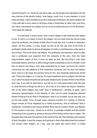 ON HEROES, HERO-WORSHIP, AND THE HEROIC IN HISTORY | PDF