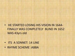 ON HIS BLINDNESS.pptx