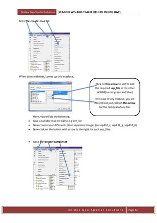 ILWIS Manual, ILWIS Practical, ILWIS Guide, Onidex Geo-Spatial ...