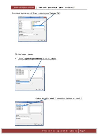 ILWIS Manual, ILWIS Practical, ILWIS Guide, Onidex Geo-Spatial ...