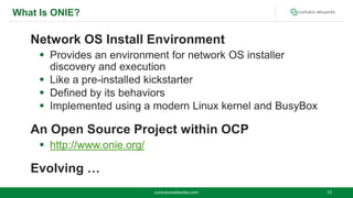 ONIE: Open Network Install Environment @ OSDC 2014 Netways, Berlin | PPTX