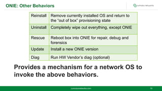 ONIE: Open Network Install Environment @ OSDC 2014 Netways, Berlin | PPTX