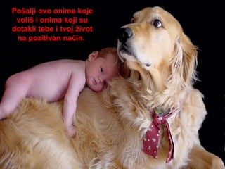 Pošalji ovo onima koje voliš i onima koji su dotakli tebe i tvoj život na pozitivan način.  