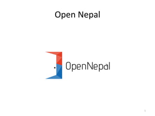 Open Nepal
1
 